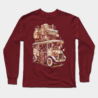 Dieselpunk Ice Cream Truck Long Sleeve T-Shirt